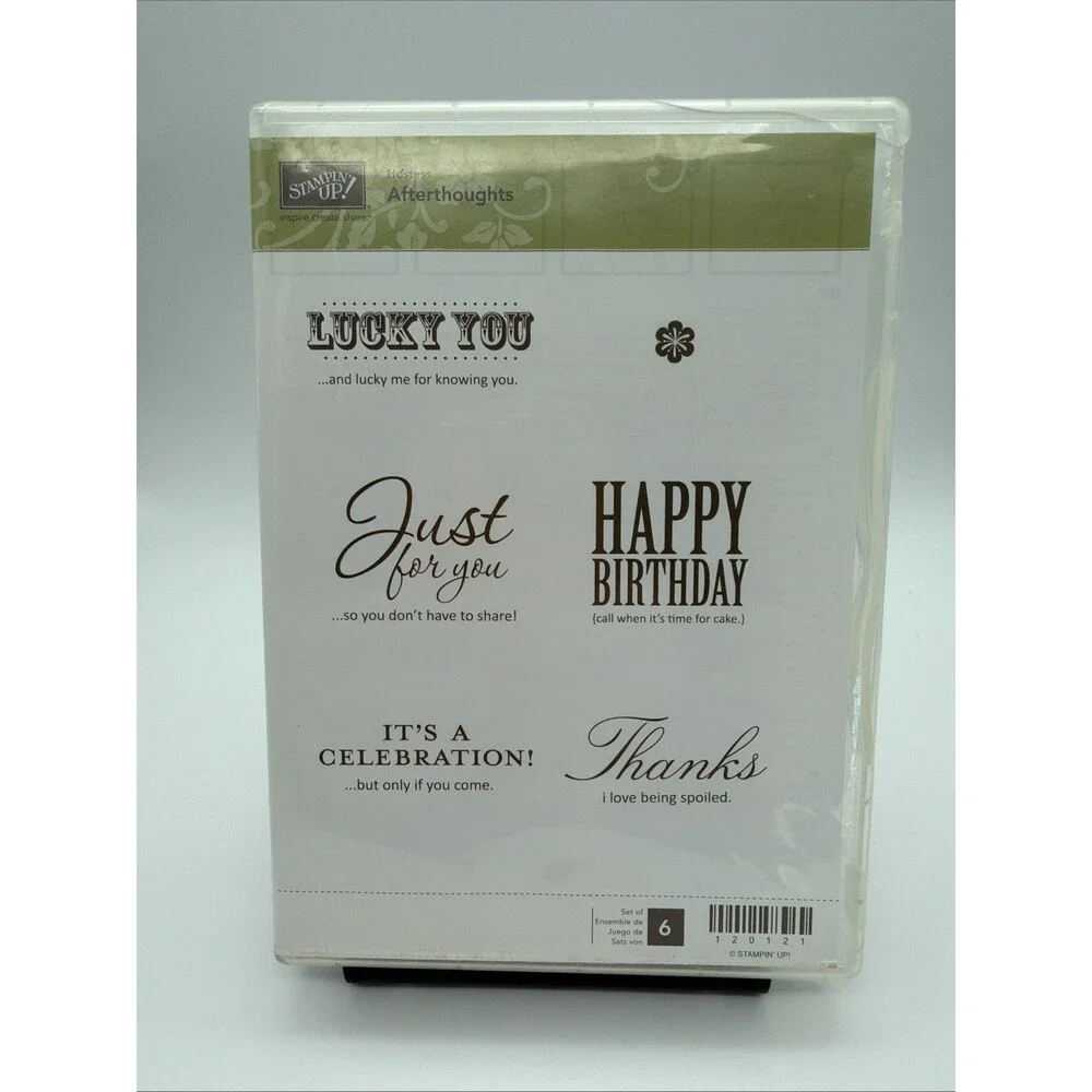 Stampin' Up! Lot of 3 stamp sets afterthoughts fresh vintage something celebrete